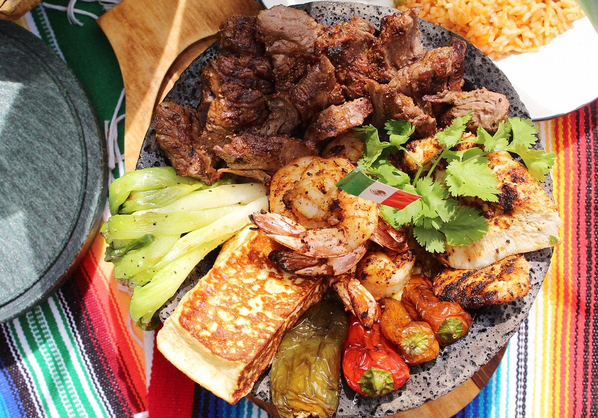 Molcajete Trio at Taquerias el Mexicano