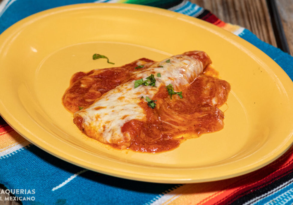 Cheese Enchilada with Red Mole